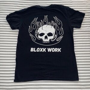Gildan Skull Graphic Black Short Sleeve Crew Neck T Shirts